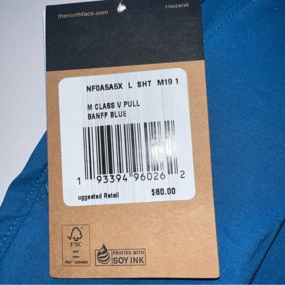 The North Face Men's Size Large Color Blue $60 🔥🔥 (N) - Picture 3 of 9